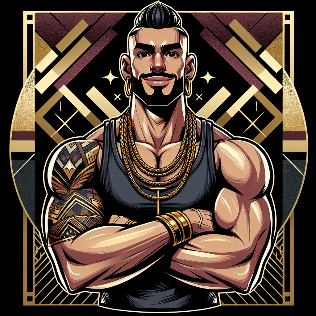 Stylised Mr T portrait.