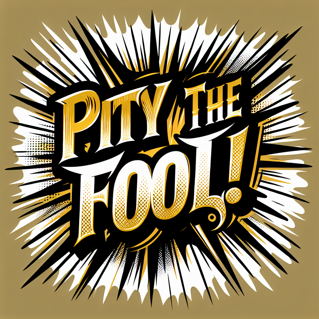 Pity-bubble speech illustration.